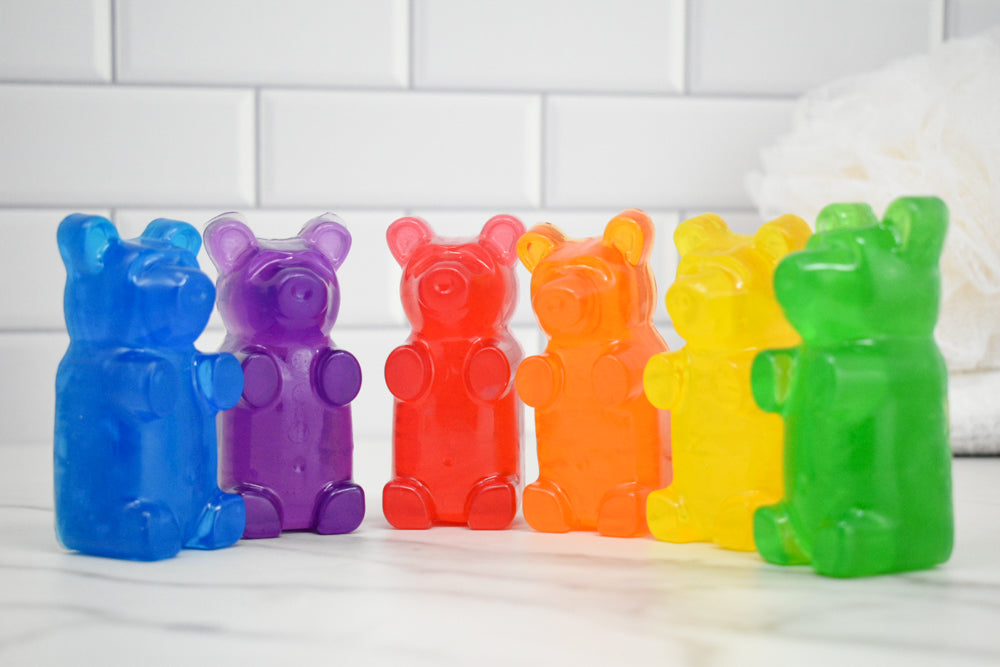 Gummi Bear Soap Bars | Fun Fruity Glycerin Soap