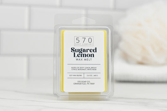 Sugared Lemon Wax Melt - Sugar, Lemon, Citrus